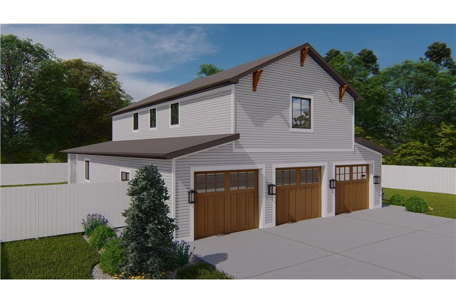 Front View of this 3-Bedroom,1907 Sq Ft Plan -187-1213