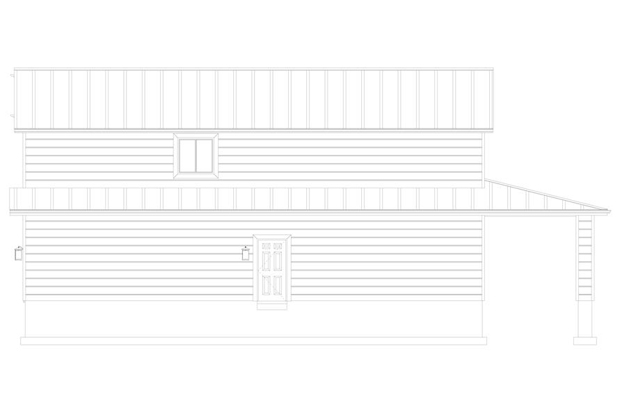 Home Plan Right Elevation of this 3-Bedroom,1907 Sq Ft Plan -187-1213