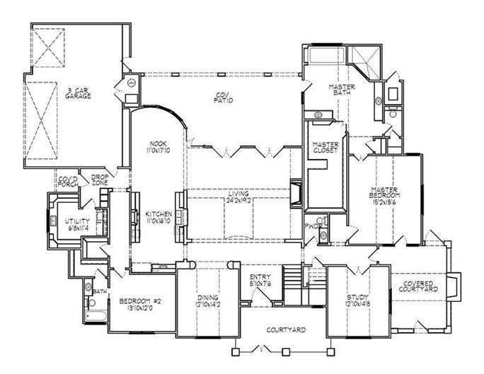 European,French,Luxury,Traditional House Plans - Home Design 188-1002