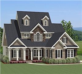 House Plan #120-2176 : 4 Bdrm, 3124 Sq Ft Country-Farmhouse Home Plan