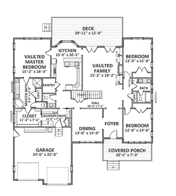 Craftsman Home Plan - 3 Bedrms, 2.5 Baths - 2371 Sq Ft - #189-1017