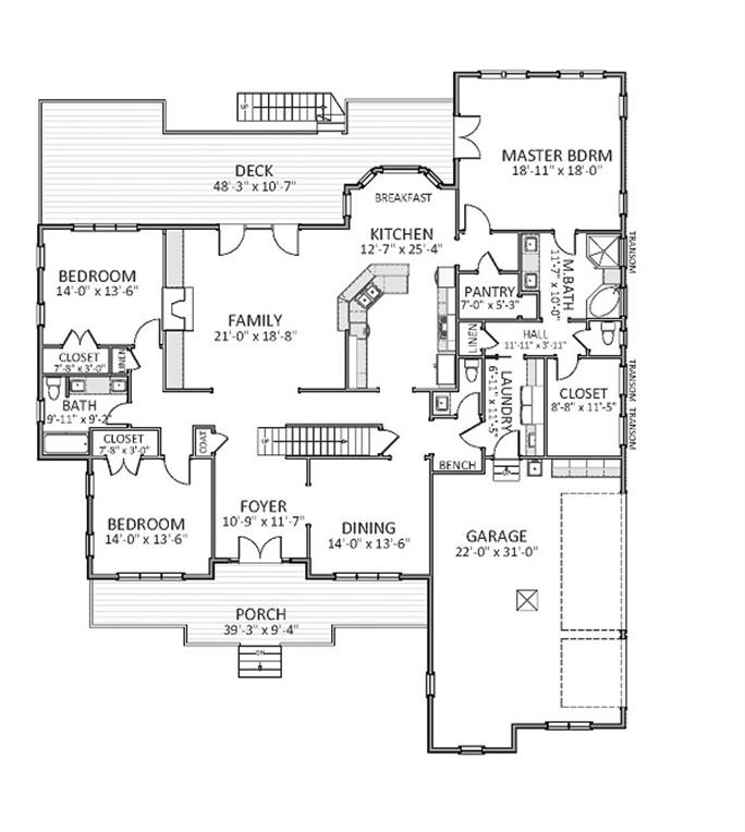 Traditional House Plan #189-1070: 4 Bedrm, 3760 Sq Ft Home ...