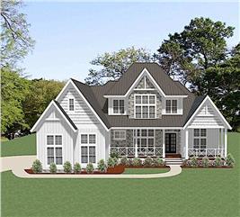 Farmhouse Home Plan - 4 Bedrms, 3.5 Baths - 3441 Sq Ft - #189-1114