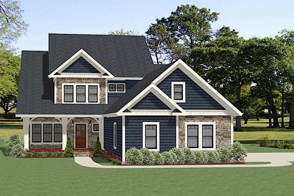 Farmhouse Floor Plan - 3 Bedrms, 2.5 Baths - 2975 Sq Ft - #189-1124