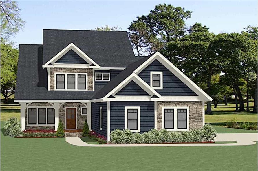 Farmhouse Floor Plan - 3 Bedrms, 2.5 Baths - 2975 Sq Ft - #189-1124