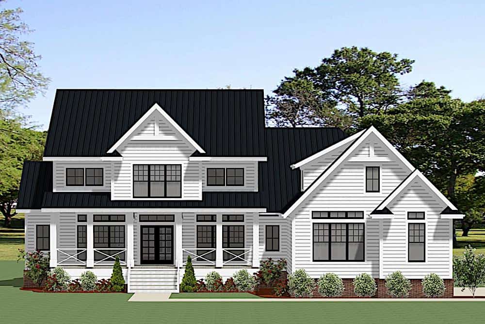 Farmhouse Home Plan 4 Bedrms 3 5 Baths 3830 Sq Ft 189 1126