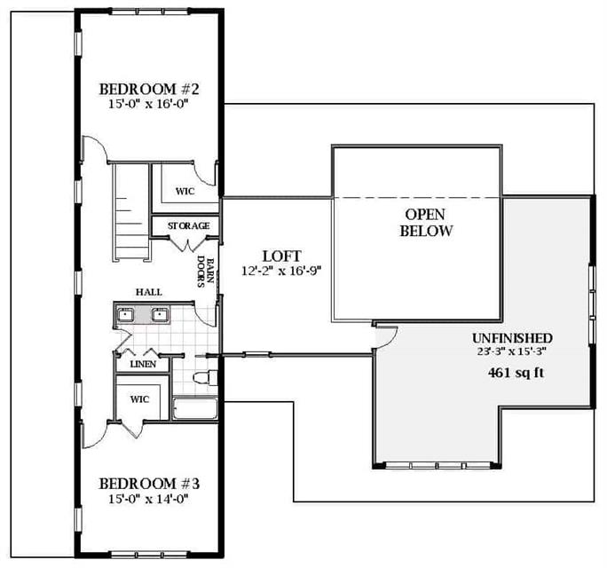 Farmhouse House Plan - 3 Bedrms, 2.5 Baths - 3121 Sq Ft - #189-1132