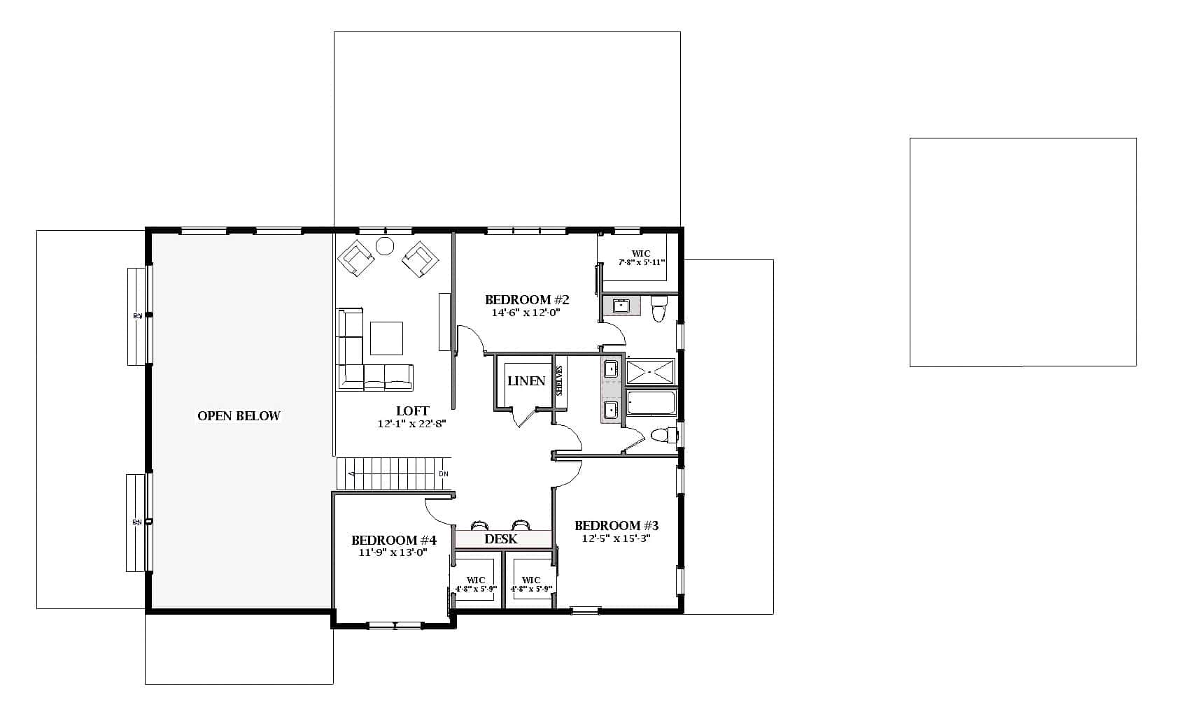 Barn Style House Plan - 4 Bedrms, 3.5 Baths - 3399 Sq Ft - #189-1152