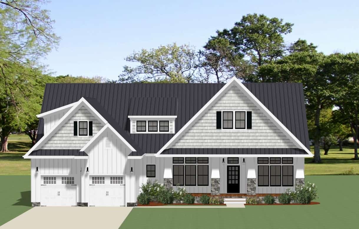 Southern Home Plan - 3 Bedrms, 3.5 Baths - 3201 Sq Ft - #189-1156