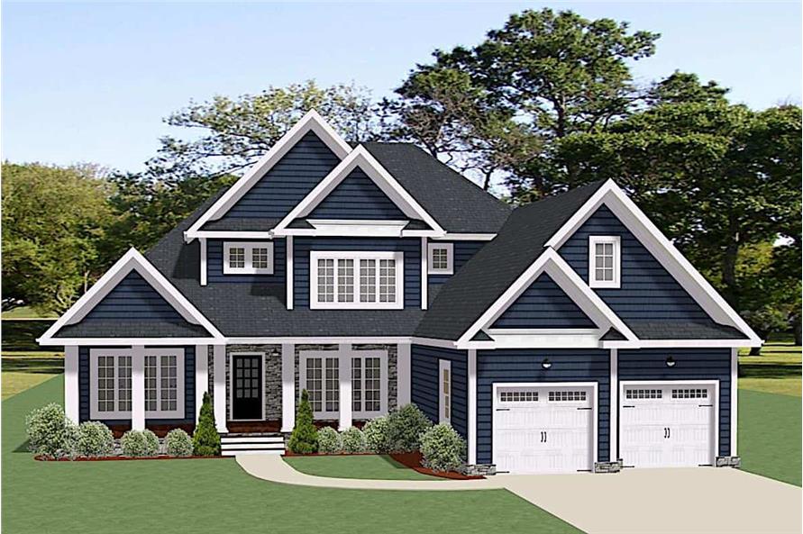 Craftsman Home Plan - 4 Bedrms, 4 Baths - 3004 Sq Ft - #189-1158