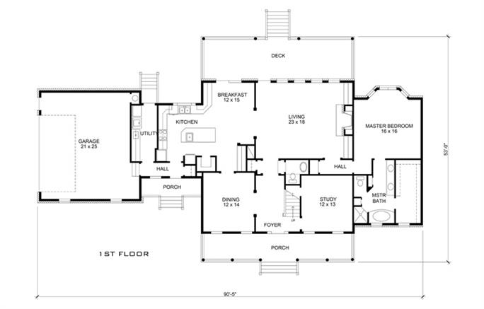 Country House Plan #192-1015: 3 Bedrm, 2916 Sq Ft Home | ThePlanCollection