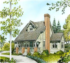 Cottage House Plan #192-1046: 3 Bedrm, 1690 Sq Ft Home 