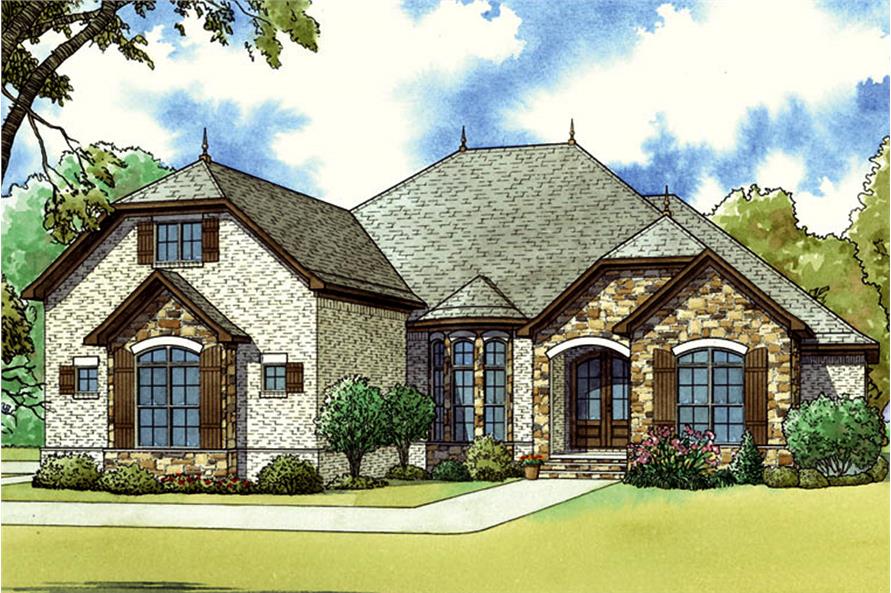 3-Bedroom, 2275 Sq Ft French House - Plan #193-1052 - Front Exterior