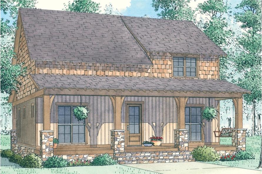 Country House - 3 Bedrms, 2 Baths - 1764 Sq Ft - Plan #193-1081