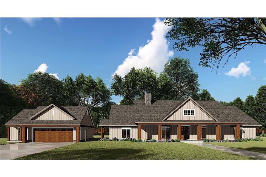 3-Bedroom, 2191 Sq Ft Ranch Home - Plan #193-1110 - Main Exterior