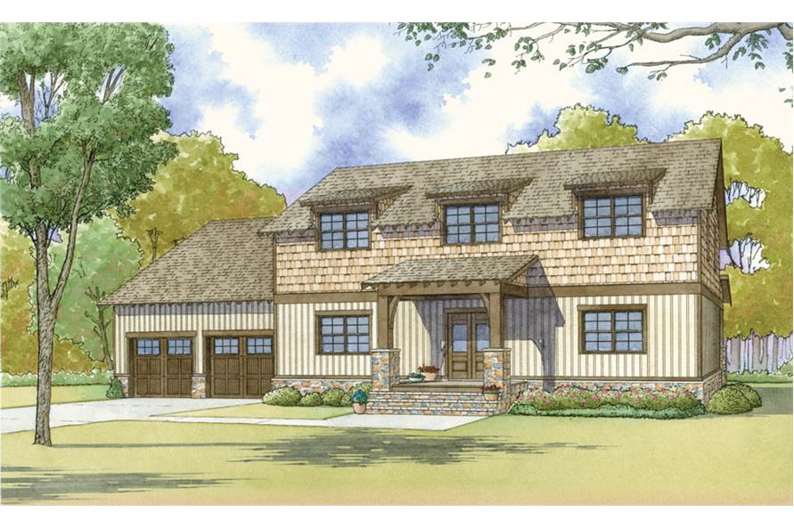 3-Bedroom, 2245 Sq Ft Arts and Crafts House - Plan #193-1118 - Front Exterior