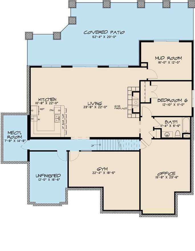 Farmhouse Home 6 Bedrms 5 5 Baths 6301 Sq Ft Plan 193 1130