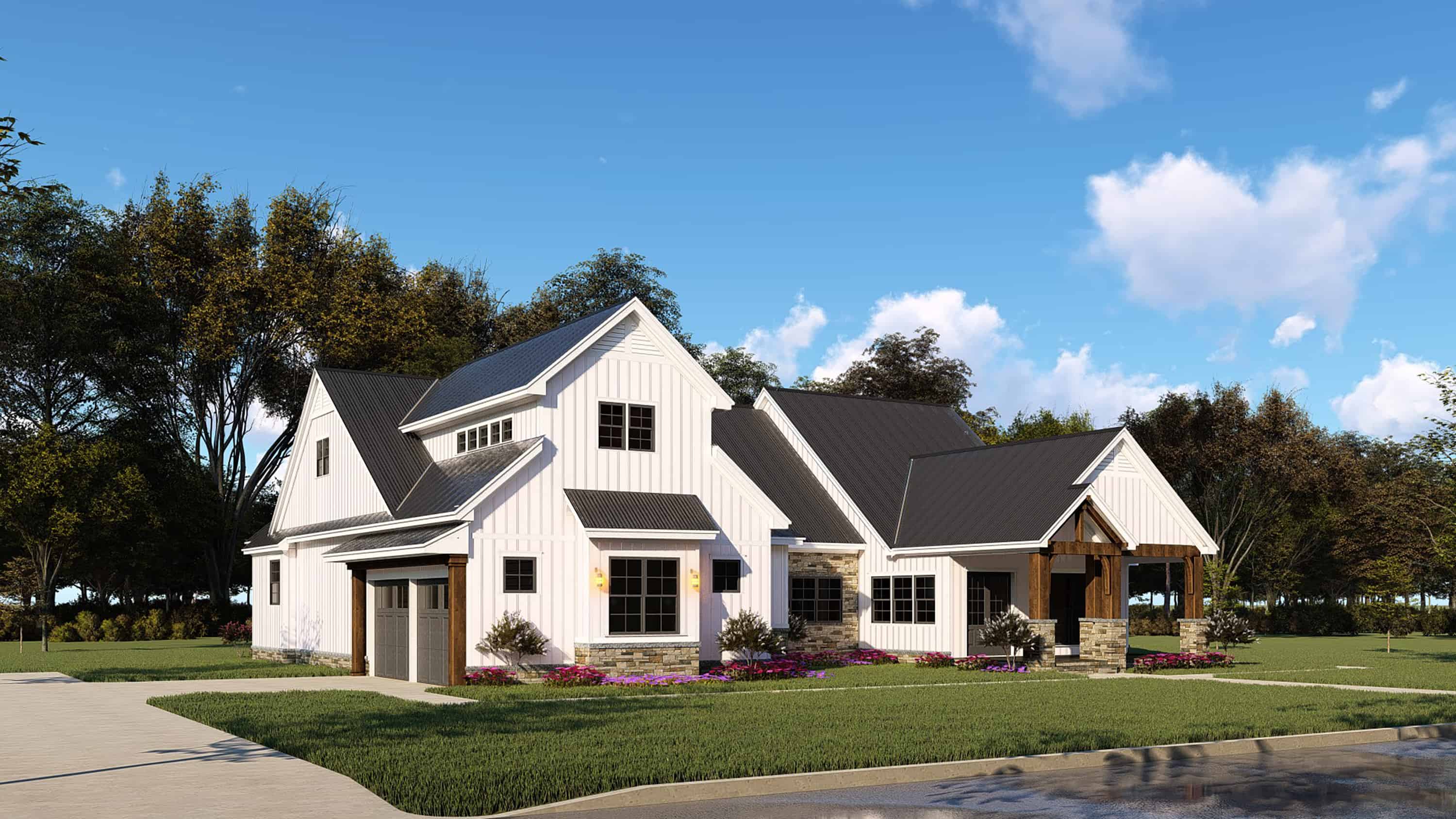 Ranch Home - 3 Bedrms, 2.5 Baths - 2073 Sq Ft - Plan #193-1144