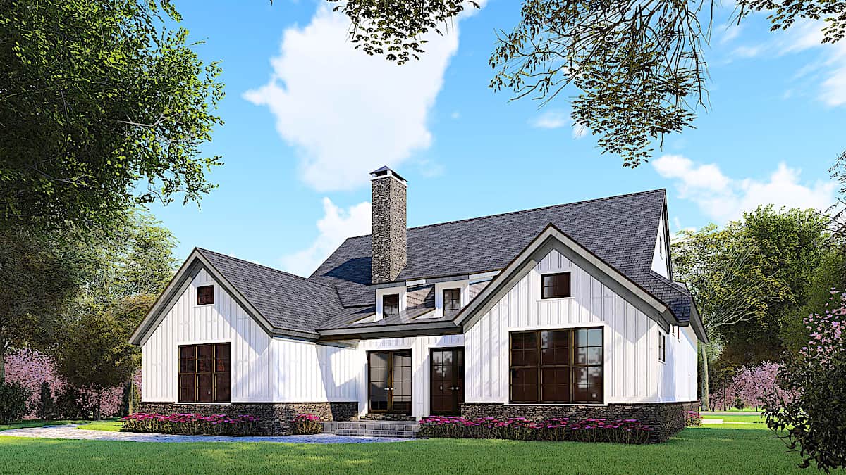 Ranch Home Plan - 3 Bedrms, 2 Baths - 1998 Sq Ft - #193-1162