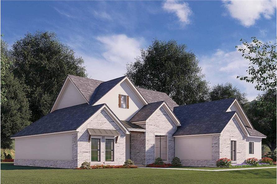 Left Side View of this 3-Bedroom, 2382 Sq Ft Plan - 193-1176