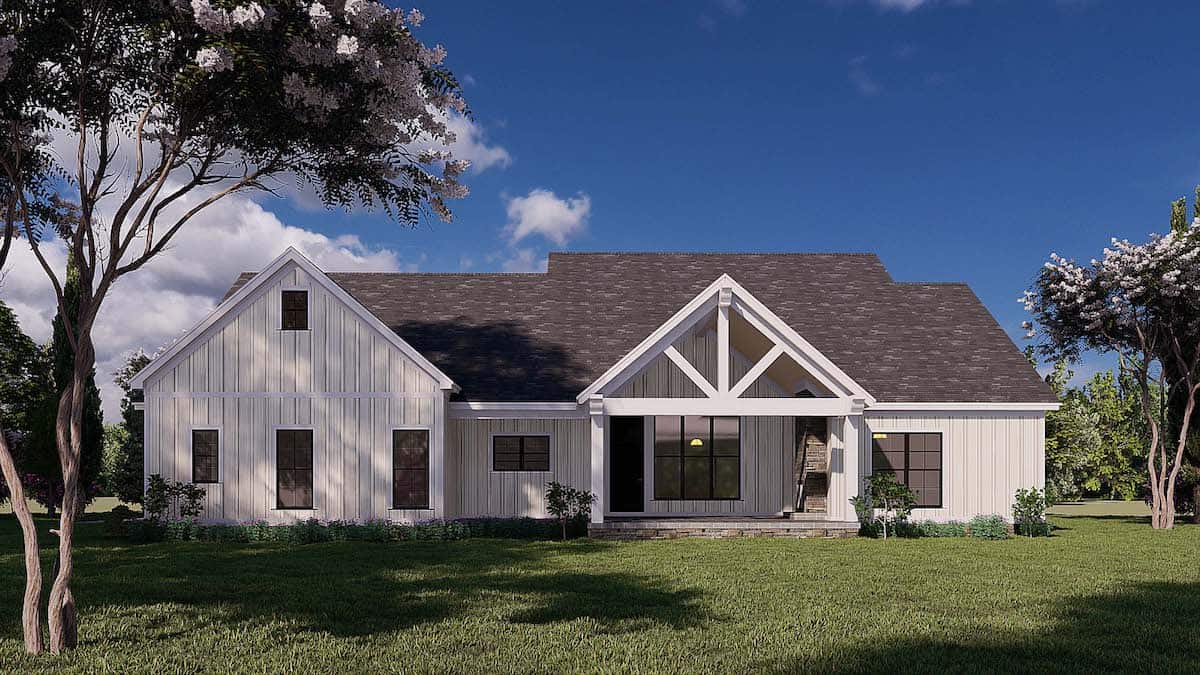 Contemporary Home - 4 Bedrms, 2.5 Baths - 2343 Sq Ft - Plan #193-1177