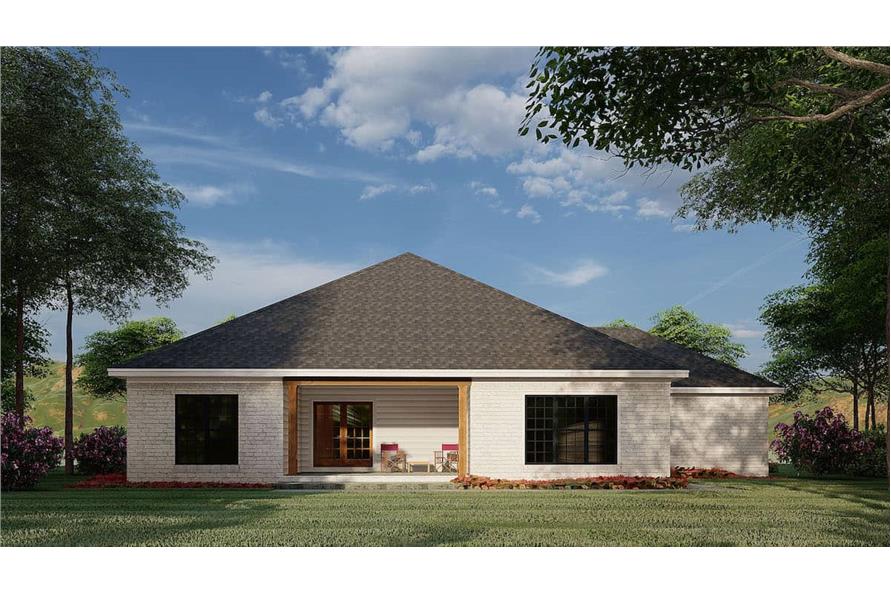 Rear View of this 3-Bedroom, 2095 Sq Ft Plan - 193-1183