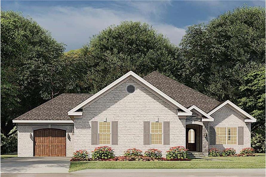 Front View of this 3-Bedroom, 2095 Sq Ft Plan - 193-1183