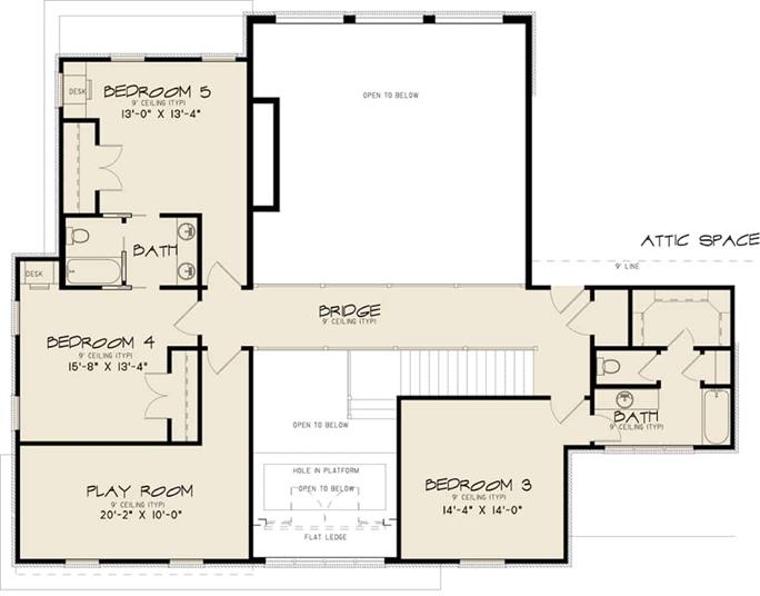 Contemporary Home - 5 Bedrms, 4.5 Baths - 5293 Sq Ft - Plan #193-1207