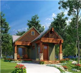 Small Cottage Style Ranch - 2 Bed, 1 Bath - 696 Sq Ft - Plan #193-1215