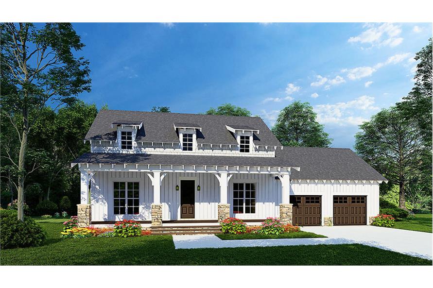 3-Bedroom, 1773 Sq Ft Farmhouse House Plan - 193-1236 - Front Exterior