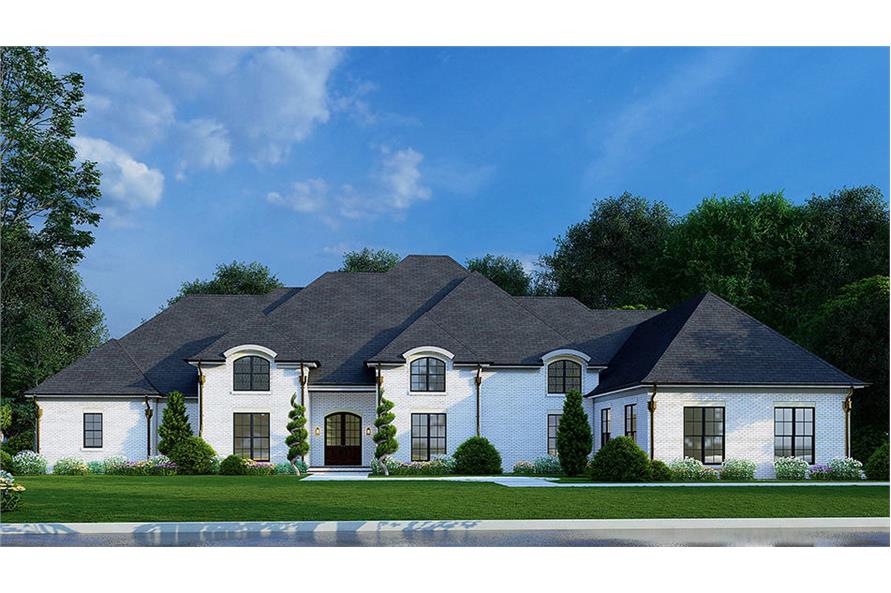 4-Bedroom, 4195 Sq Ft European House Plan - 193-1248 - Front Exterior