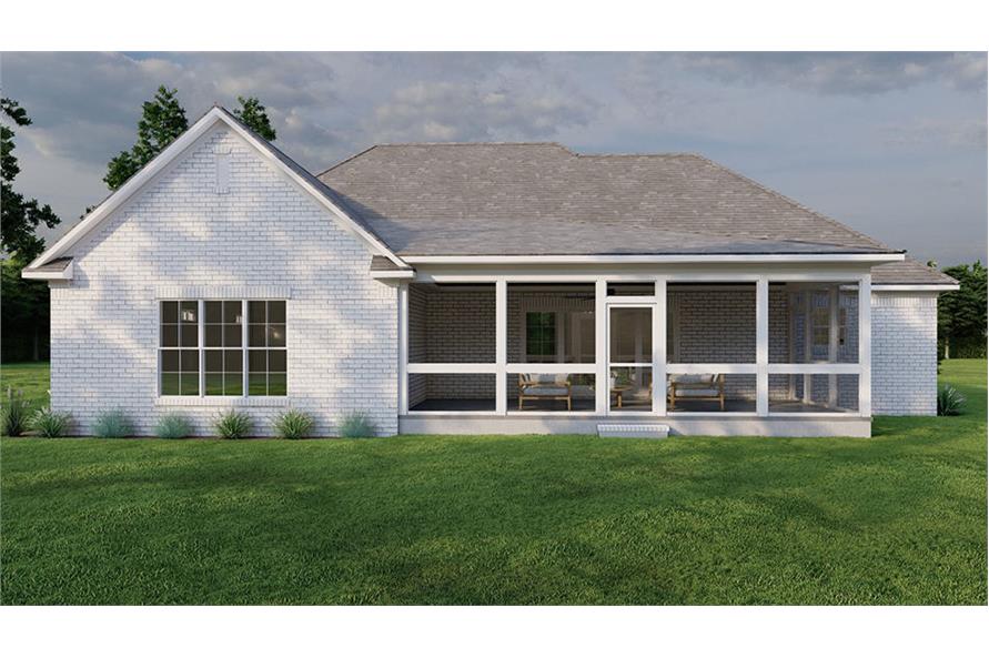 Rear View of this 3-Bedroom,1911 Sq Ft Plan -193-1253