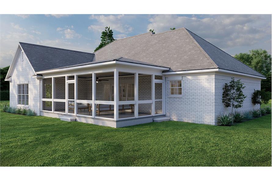Rear View of this 3-Bedroom,1911 Sq Ft Plan -193-1253