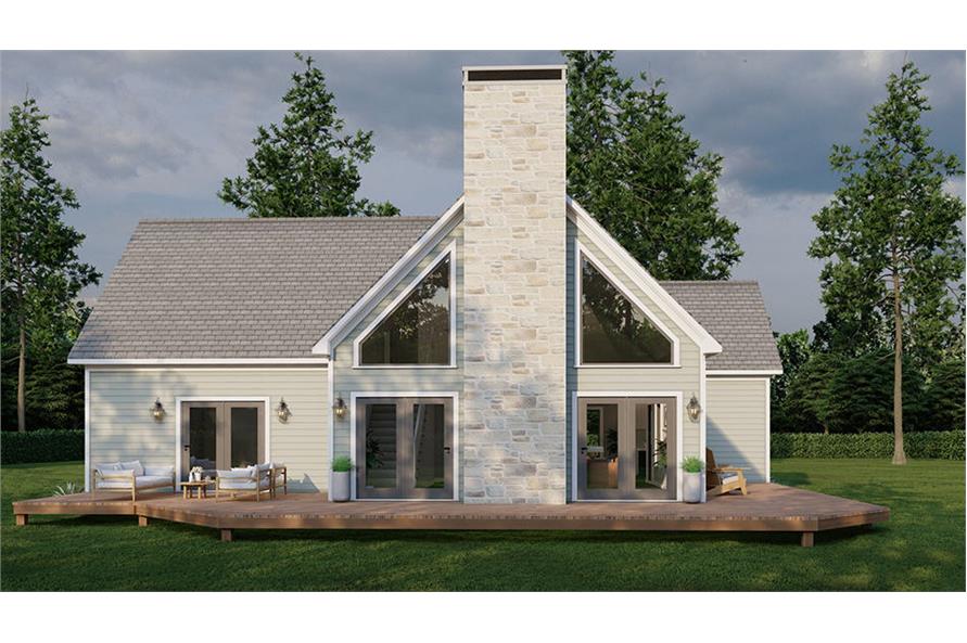 Rear View of this 3-Bedroom,2181 Sq Ft Plan -193-1260