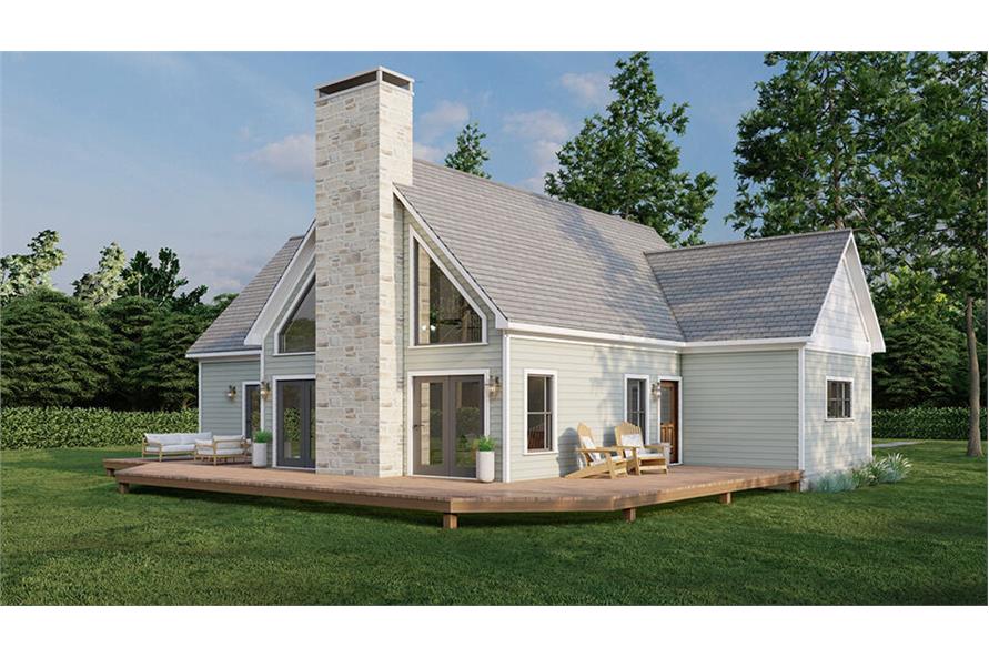 Rear View of this 3-Bedroom,2181 Sq Ft Plan -193-1260