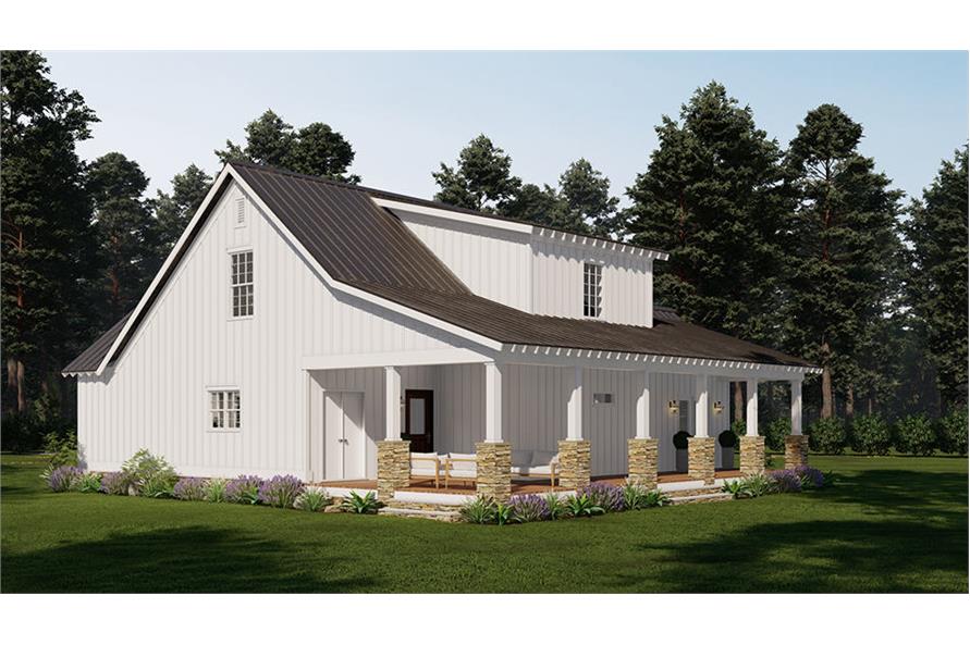 Rear View of this 2-Bedroom,1517 Sq Ft Plan -193-1269