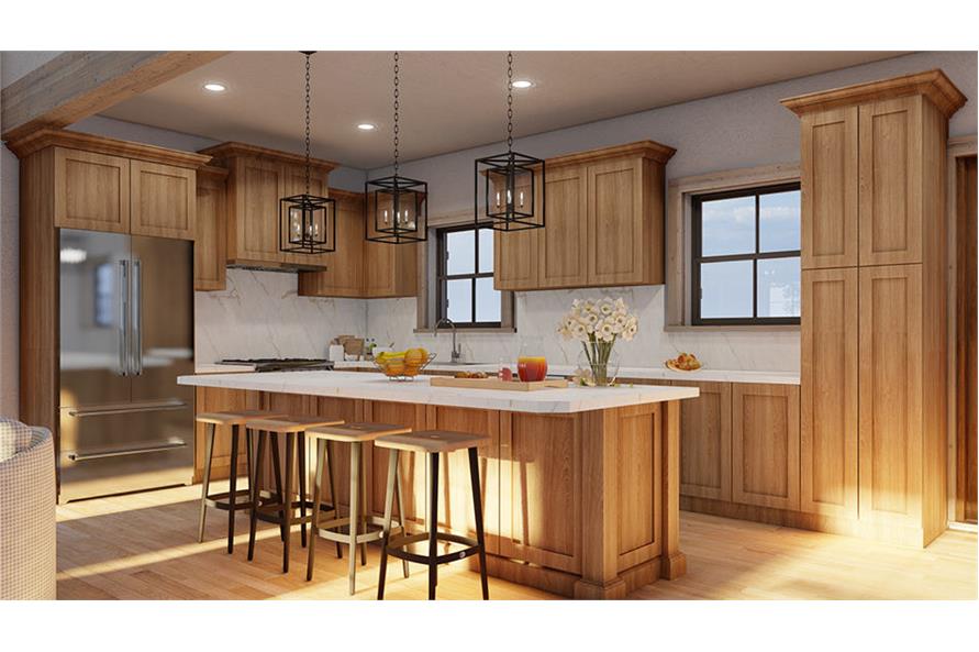 Kitchen: Kitchen Island of this 3-Bedroom,2255 Sq Ft Plan -193-1278