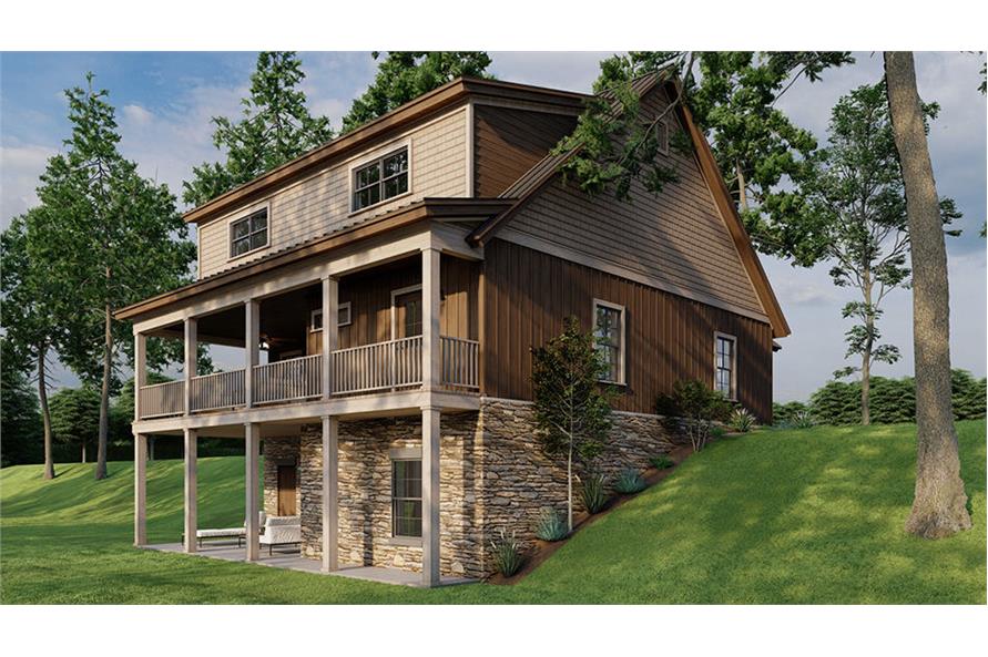 Rear View of this 3-Bedroom,2255 Sq Ft Plan -193-1278