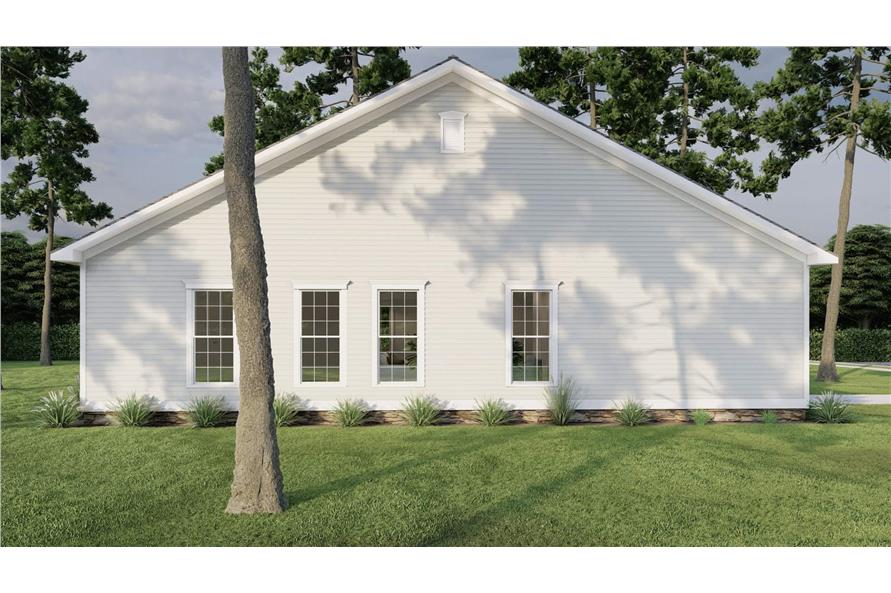 Left Side View of this 3-Bedroom,1284 Sq Ft Plan -193-1279