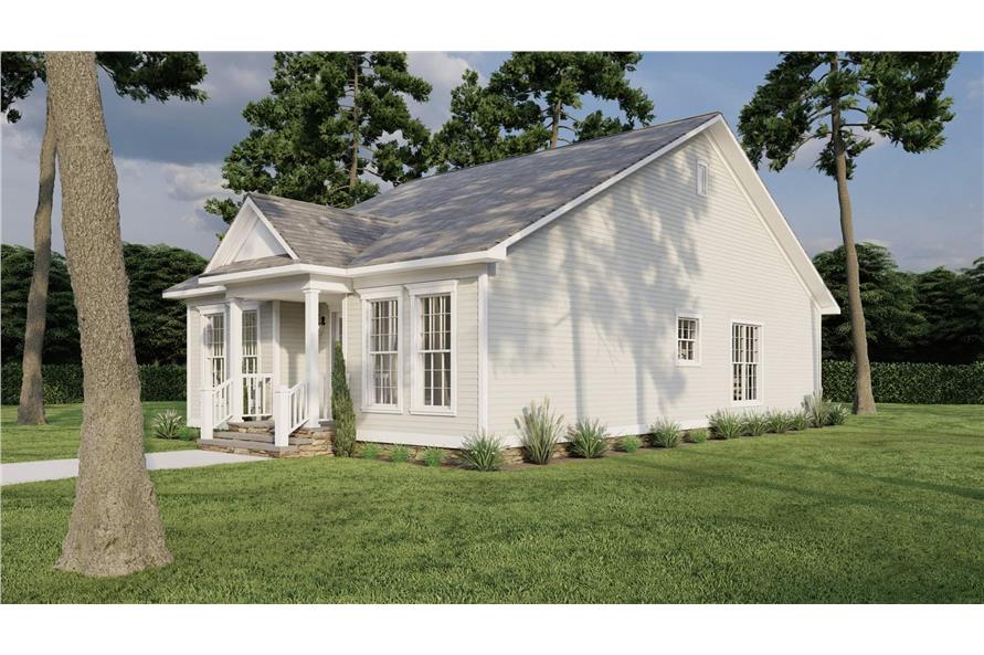 Right Side View of this 3-Bedroom,1284 Sq Ft Plan -193-1279