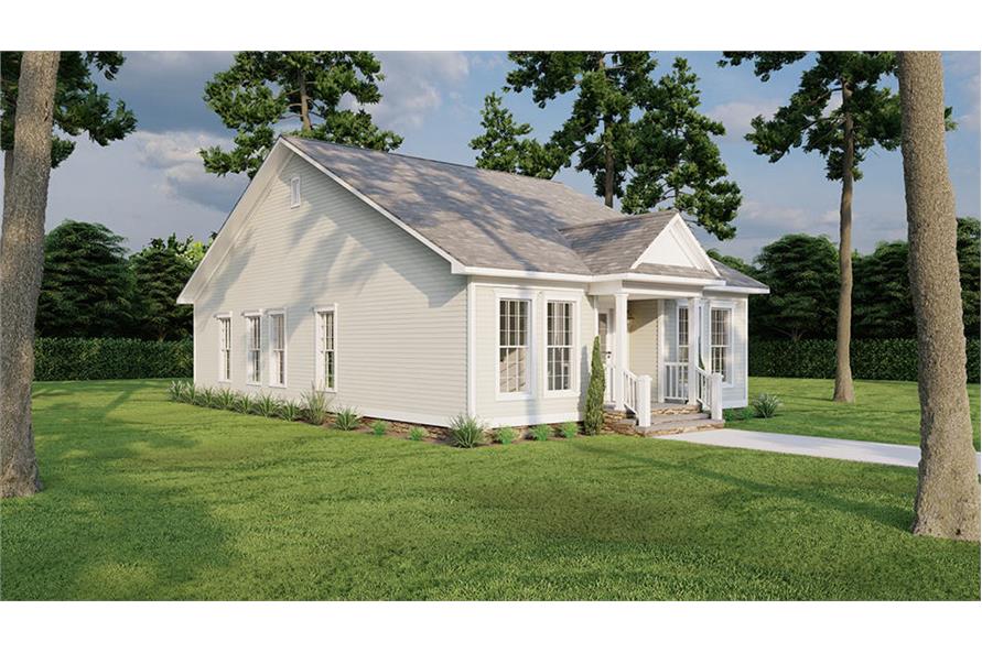 Left View of this 3-Bedroom,1284 Sq Ft Plan -193-1279