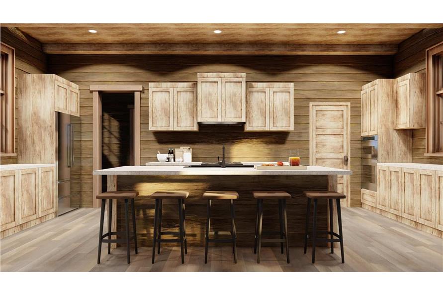 Kitchen: Kitchen Island of this 4-Bedroom,3723 Sq Ft Plan -193-1296