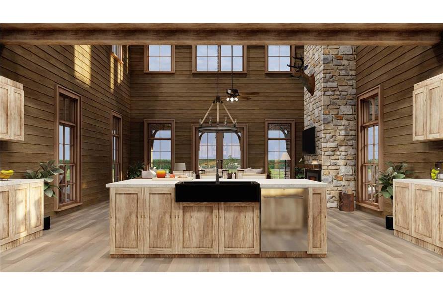 Kitchen: Kitchen Island of this 4-Bedroom,3723 Sq Ft Plan -193-1296