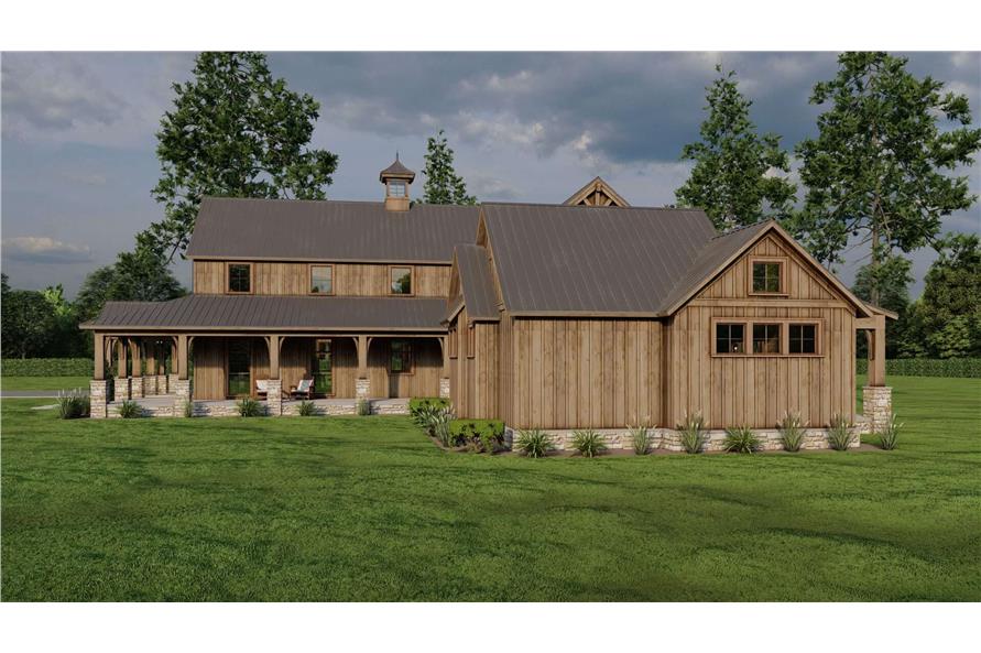 Right Side View of this 4-Bedroom,3723 Sq Ft Plan -193-1296