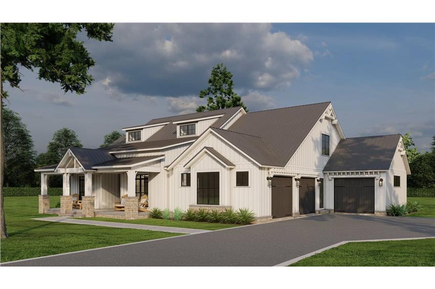 Right Side View of this 4-Bedroom,2679 Sq Ft Plan -193-1297