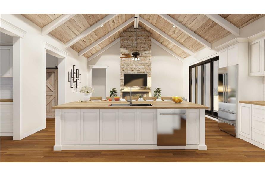 Kitchen: Kitchen Island of this 4-Bedroom,2679 Sq Ft Plan -193-1297