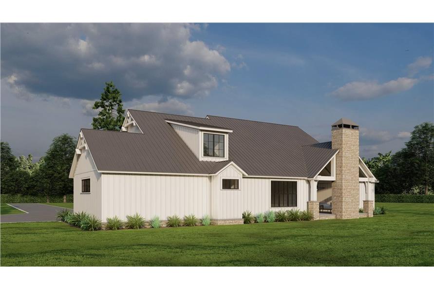 Rear View of this 4-Bedroom,2679 Sq Ft Plan -193-1297