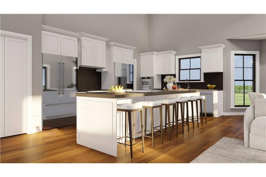 Kitchen: Kitchen Island of this 3-Bedroom,2165 Sq Ft Plan -193-1298