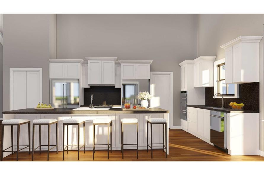 Kitchen: Kitchen Island of this 3-Bedroom,2165 Sq Ft Plan -193-1298