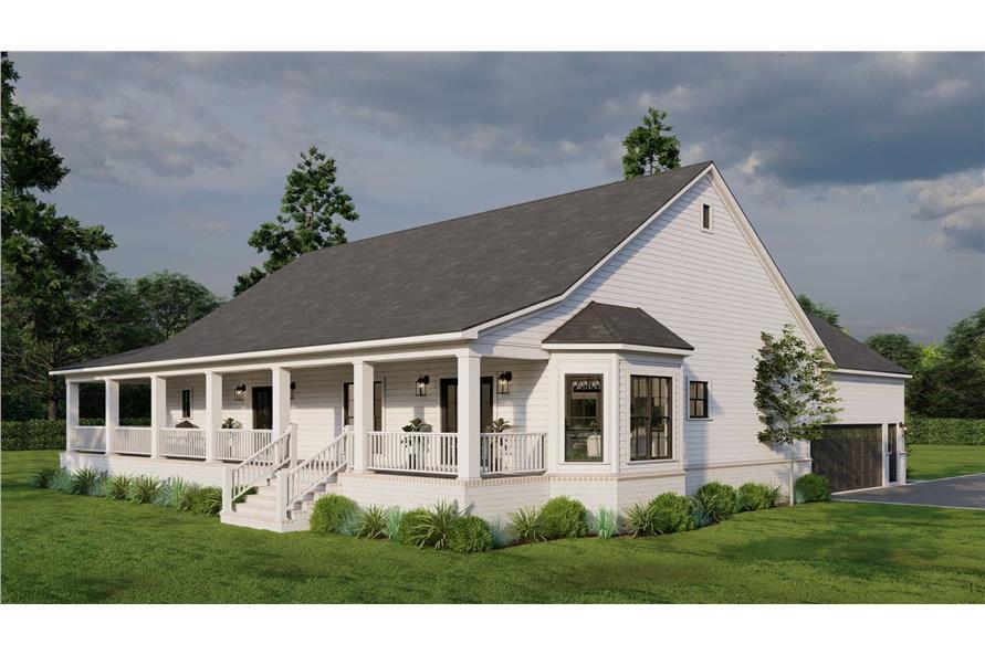 Rear View of this 3-Bedroom,2165 Sq Ft Plan -193-1298